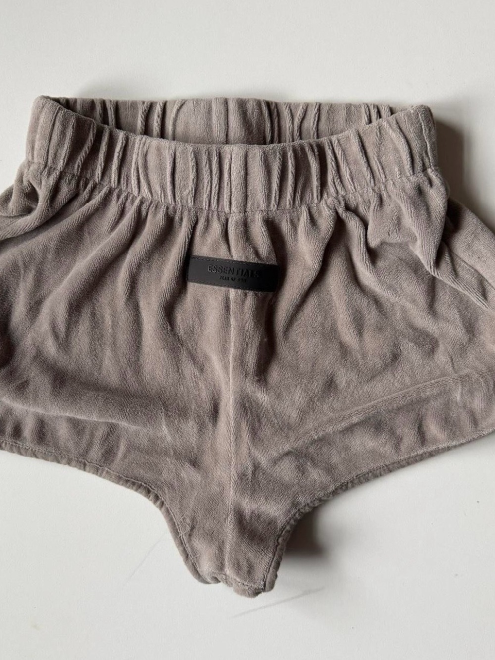 Essentials Women’s Athletic Shorts in Light Taupe